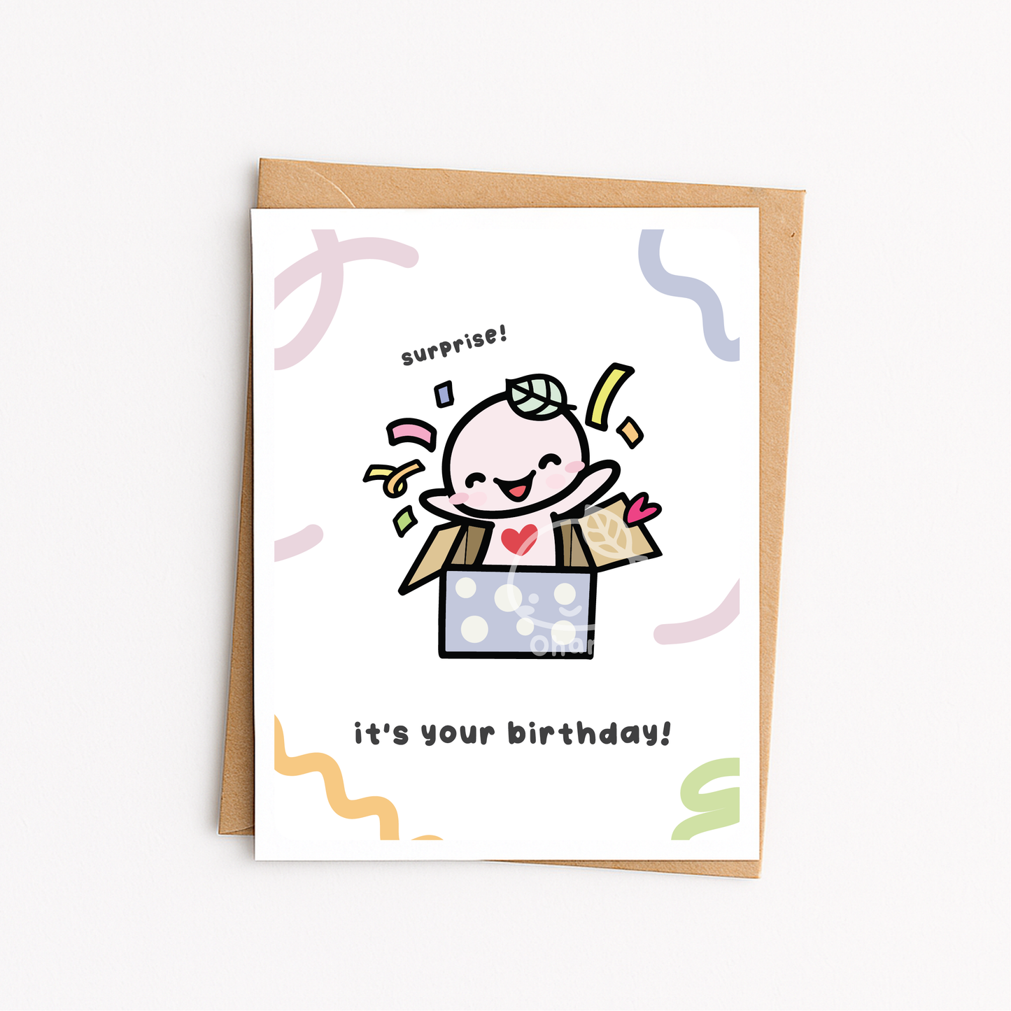 "Surprise! It's Your Birthday!" Greeting Card | Blank Inside