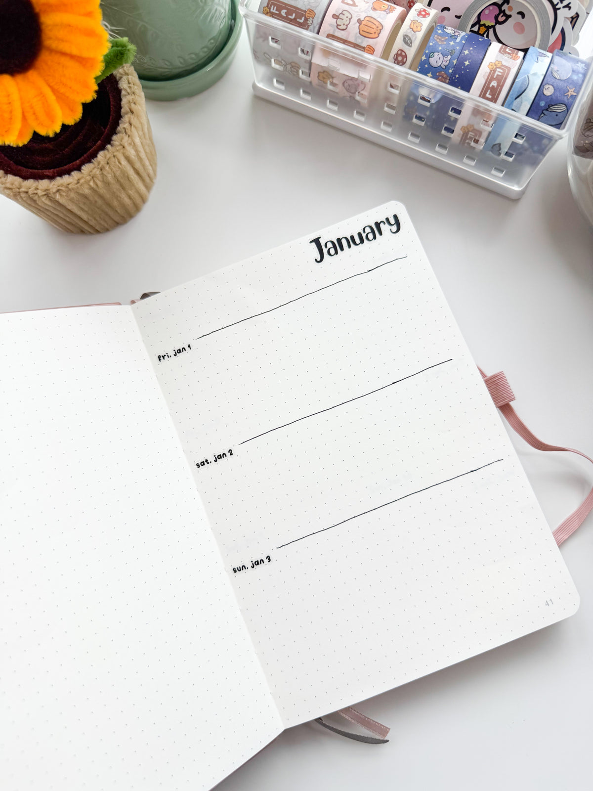 LS BUNDLE | Monthly Script Stickers + January - December 2027 Daily Date Stickers (Clear Vinyl) - 7 sheets