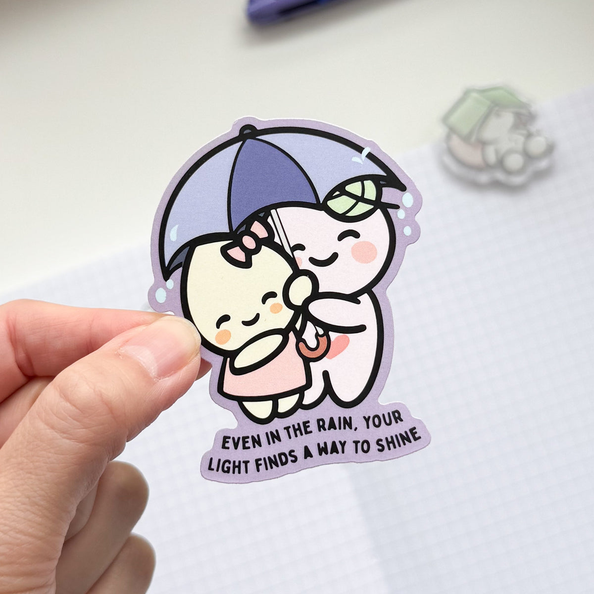 DC | “…Your Light Finds a Way to Shine" Buji & Tinta Die Cut Sticker | Oct 2026 Tier 1 Freebie