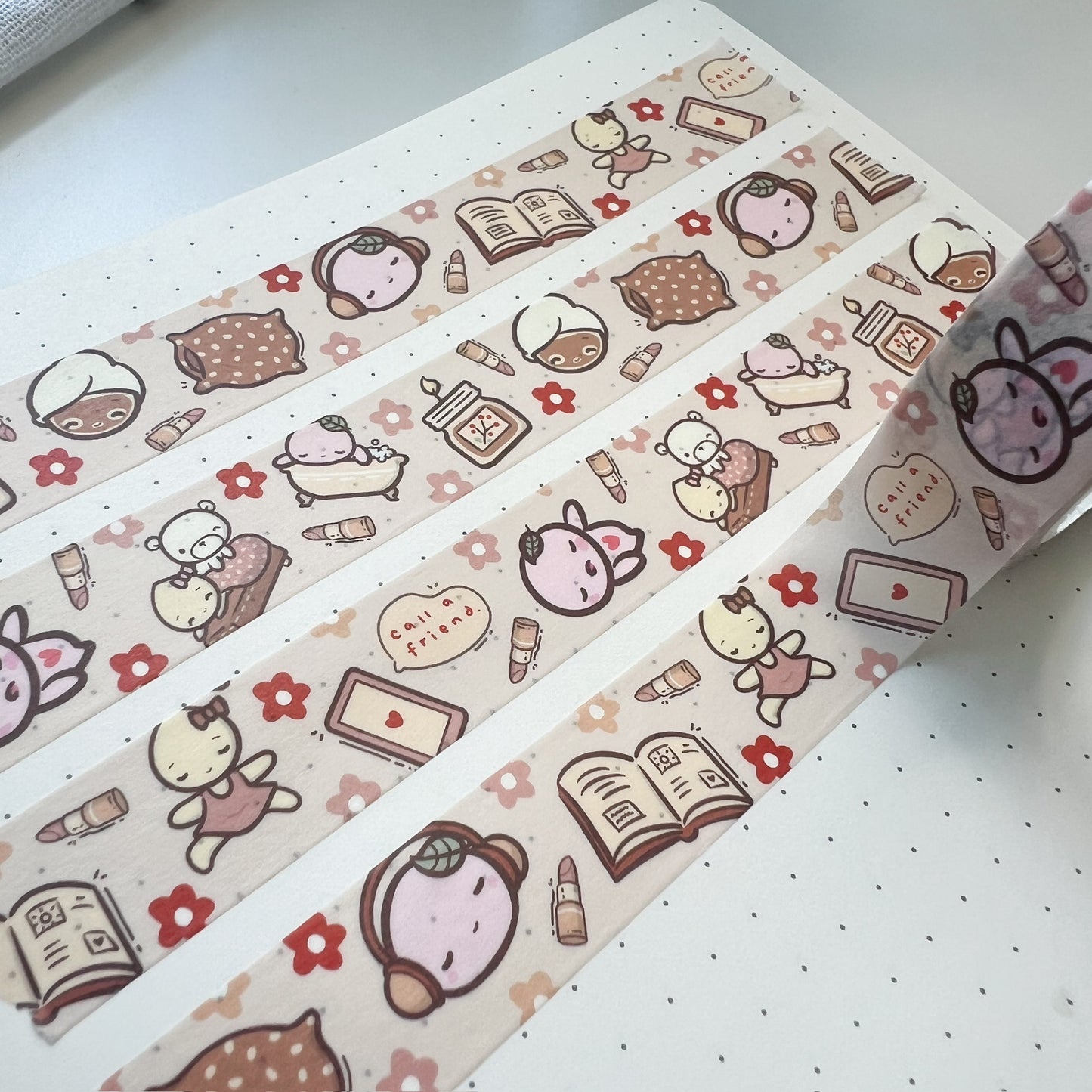 WT | Self Care Washi Tape | 15mm x 10m | Collab with @createwithpen