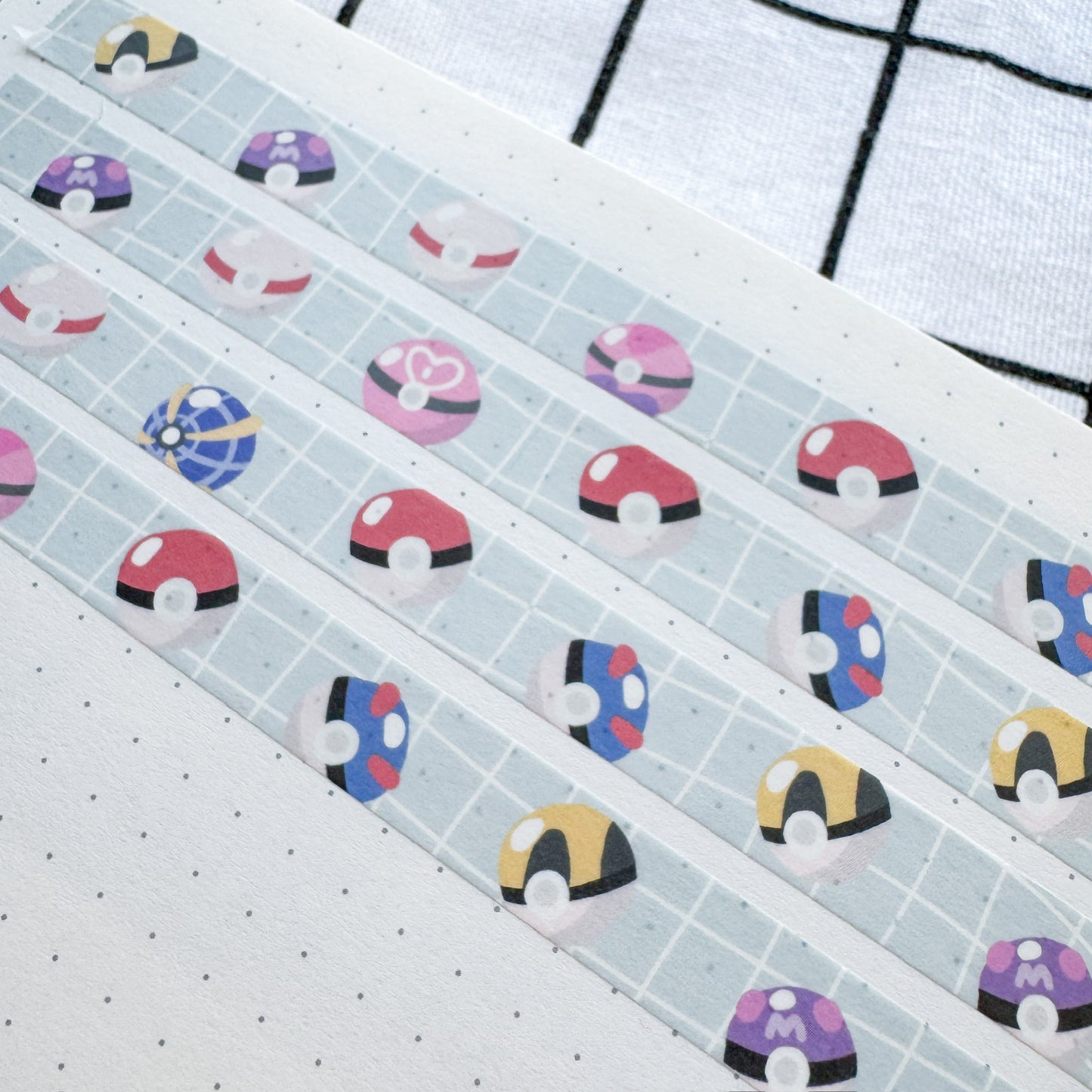 WT040 | Pokeballs Washi Tape | 10mm x 10m