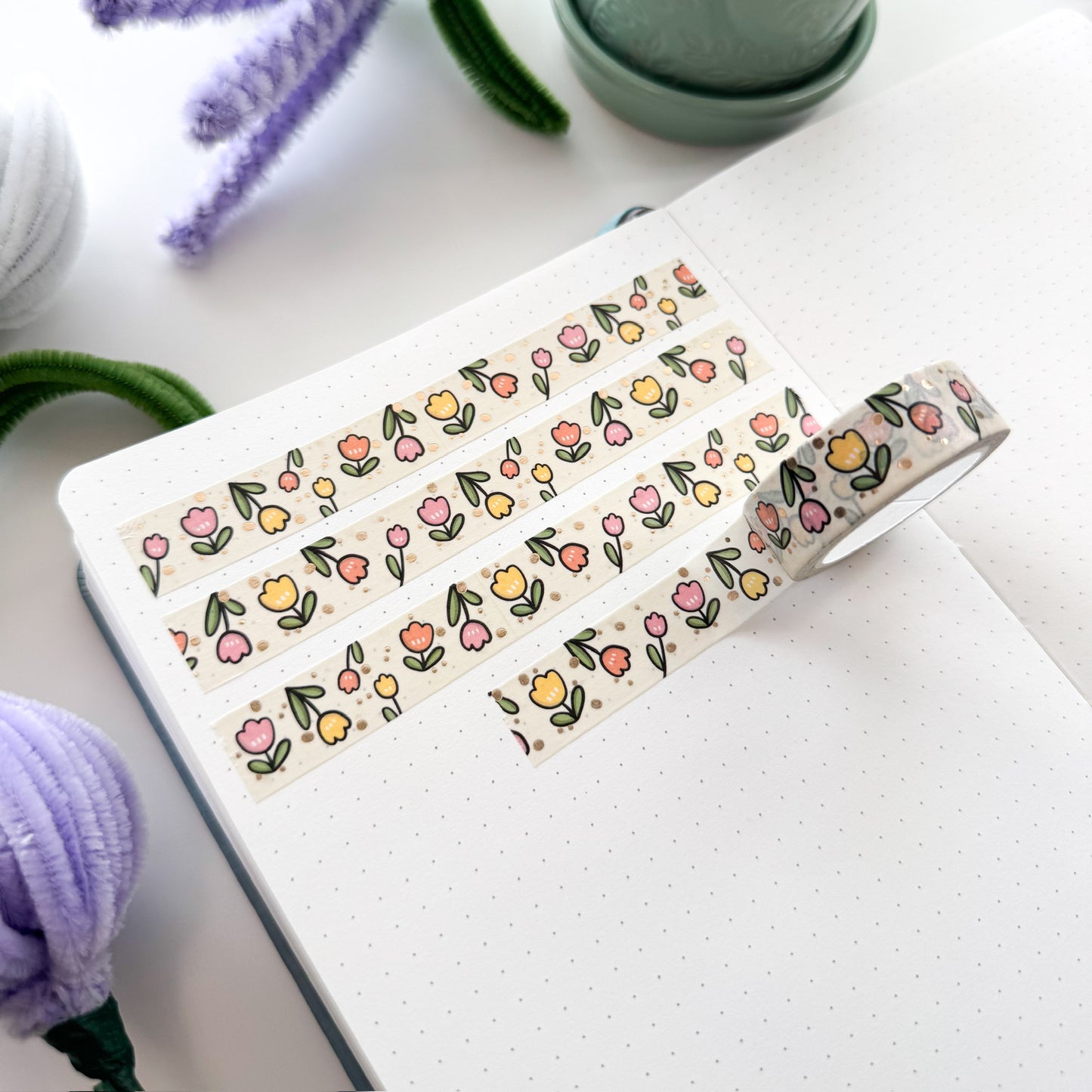 WT | Spring Tulips V1 Washi Tape | 15mm x 10m
