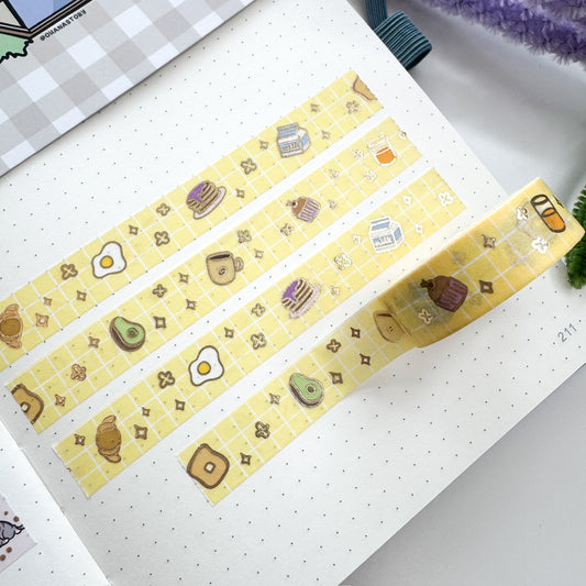 WT | Breakfast Foods Washi Tape | 15mm x 10m