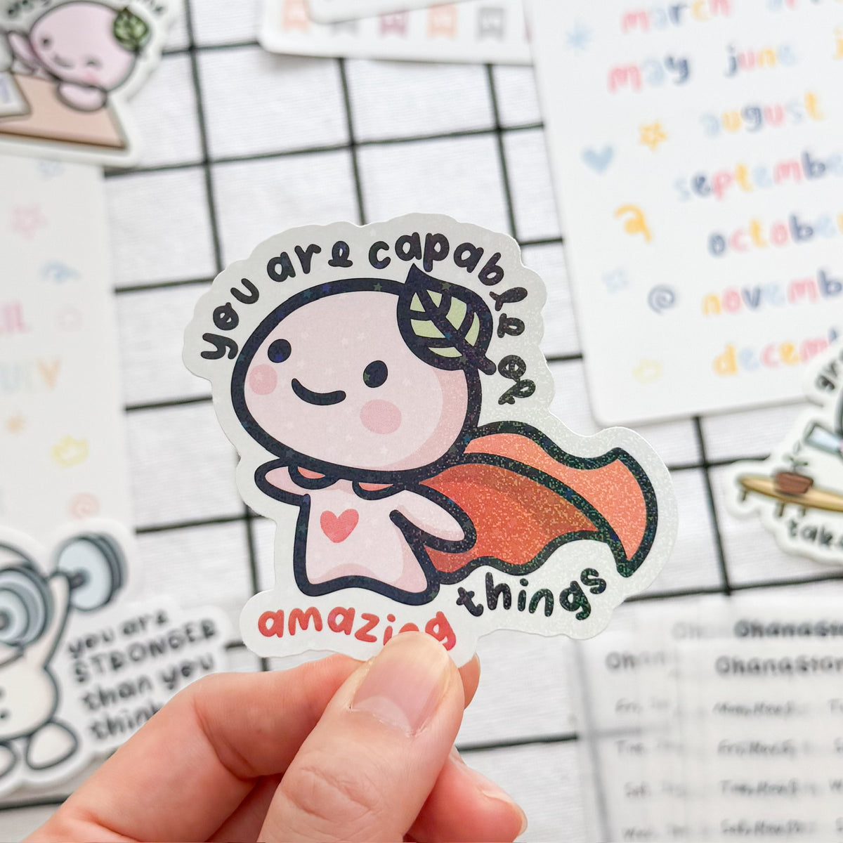 DC | Buji "You are Capable of Amazing Things" Die Cut Sticker