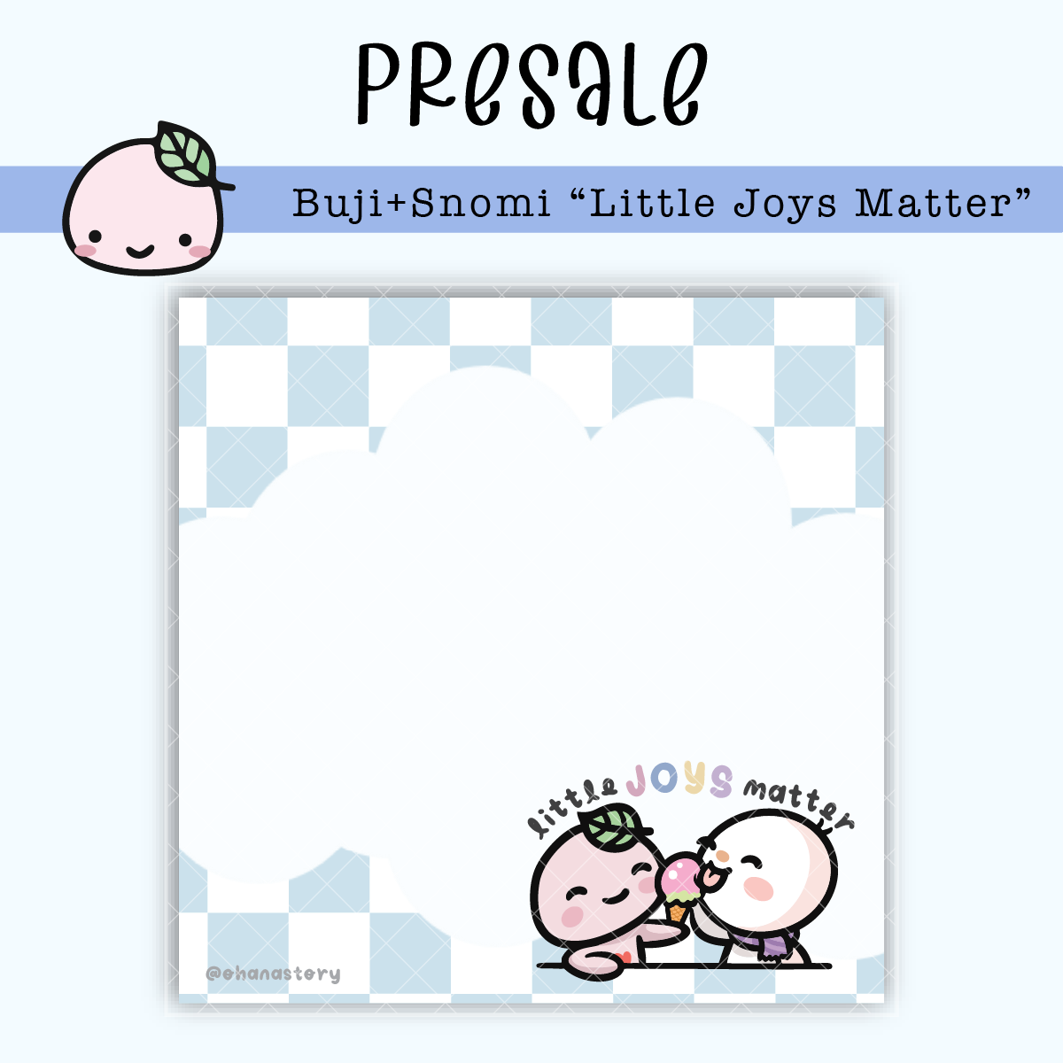 SN006 PRESALE | Buji+Snomi "Little Joys Matter" Sticky Notes