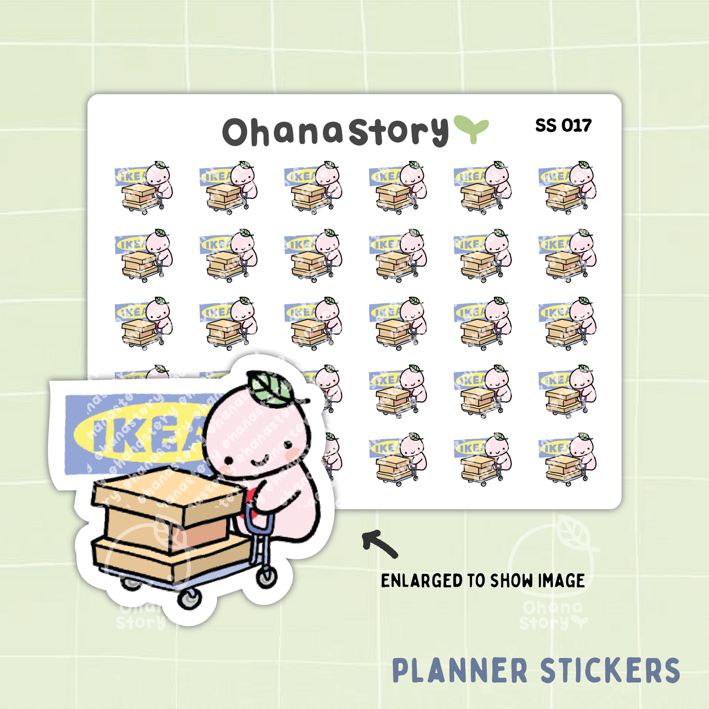SS017 | Buji IKEA Icon Stickers Sheet