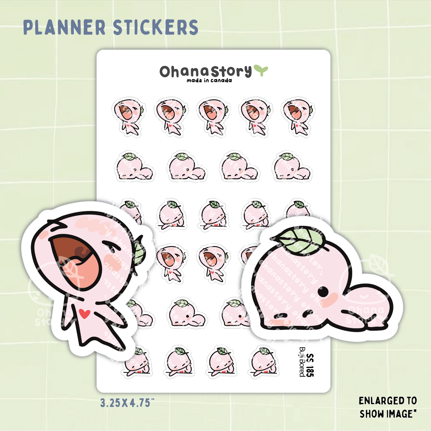 SS185 | Bored Buji Icon Stickers Sheet