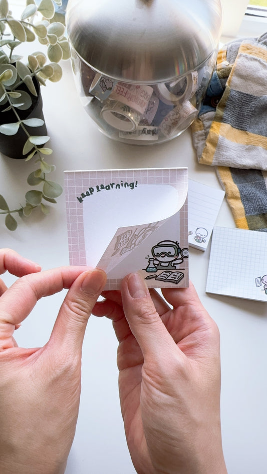 "Keep Learning" Tearaway Memopad - 3x3"
