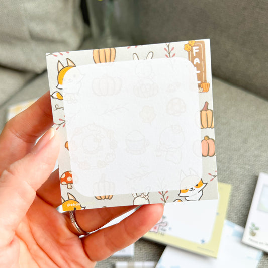 SN015 | Autumn Forest Sticky Notes | Collab with @createwithpen