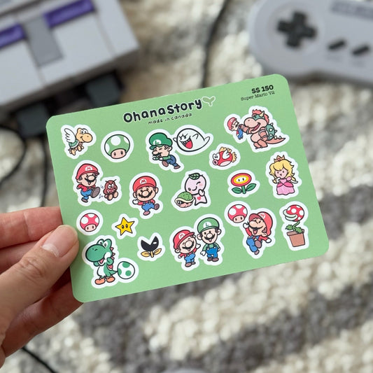SS150 | Super Mario V2 Deco Stickers Sheet