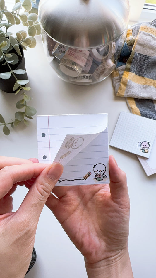 "Lined Paper" Tearaway Memopad - 3x3"