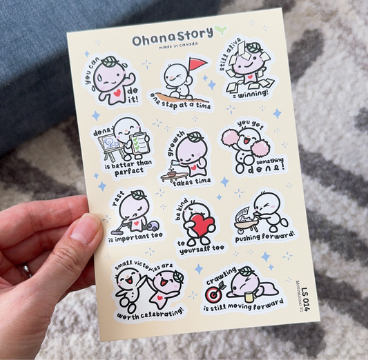 LS014 | Motivational Vinyl Sticker Sheet