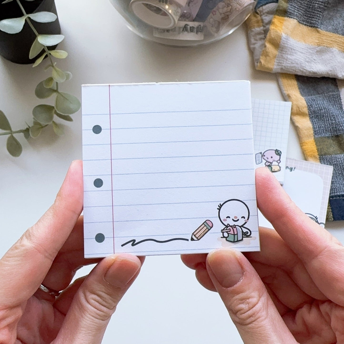 "Lined Paper" Tearaway Memopad - 3x3"