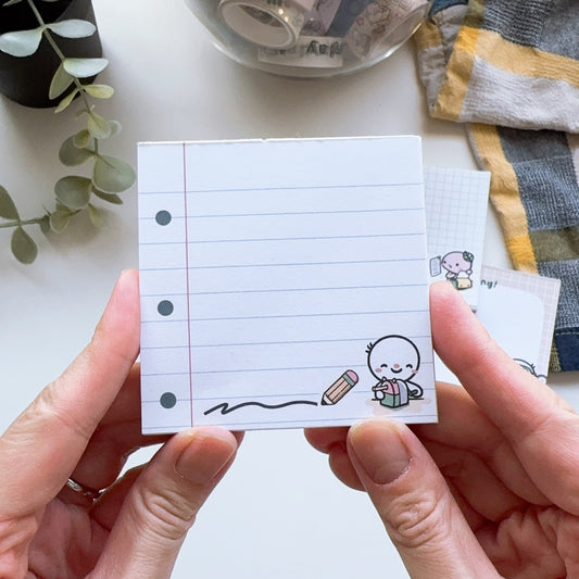 "Lined Paper" Tearaway Memopad - 3x3"