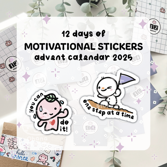 12 Days of Motivational Stickers Advent Calendar 2025