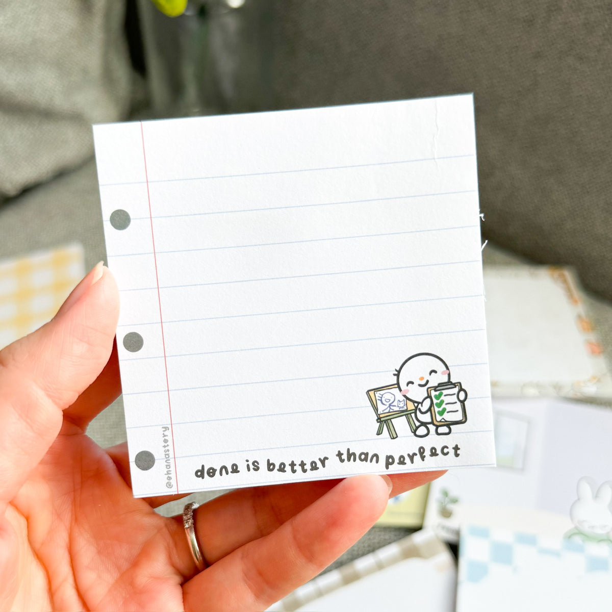 SN004 | Snomi "Done Is Better Than Perfect" Sticky Notes
