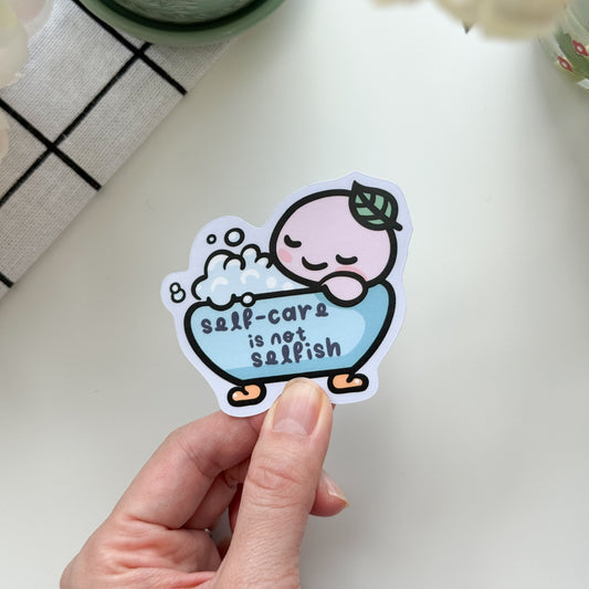 DC | "Self-Care is Not Selfish" Die Cut Sticker