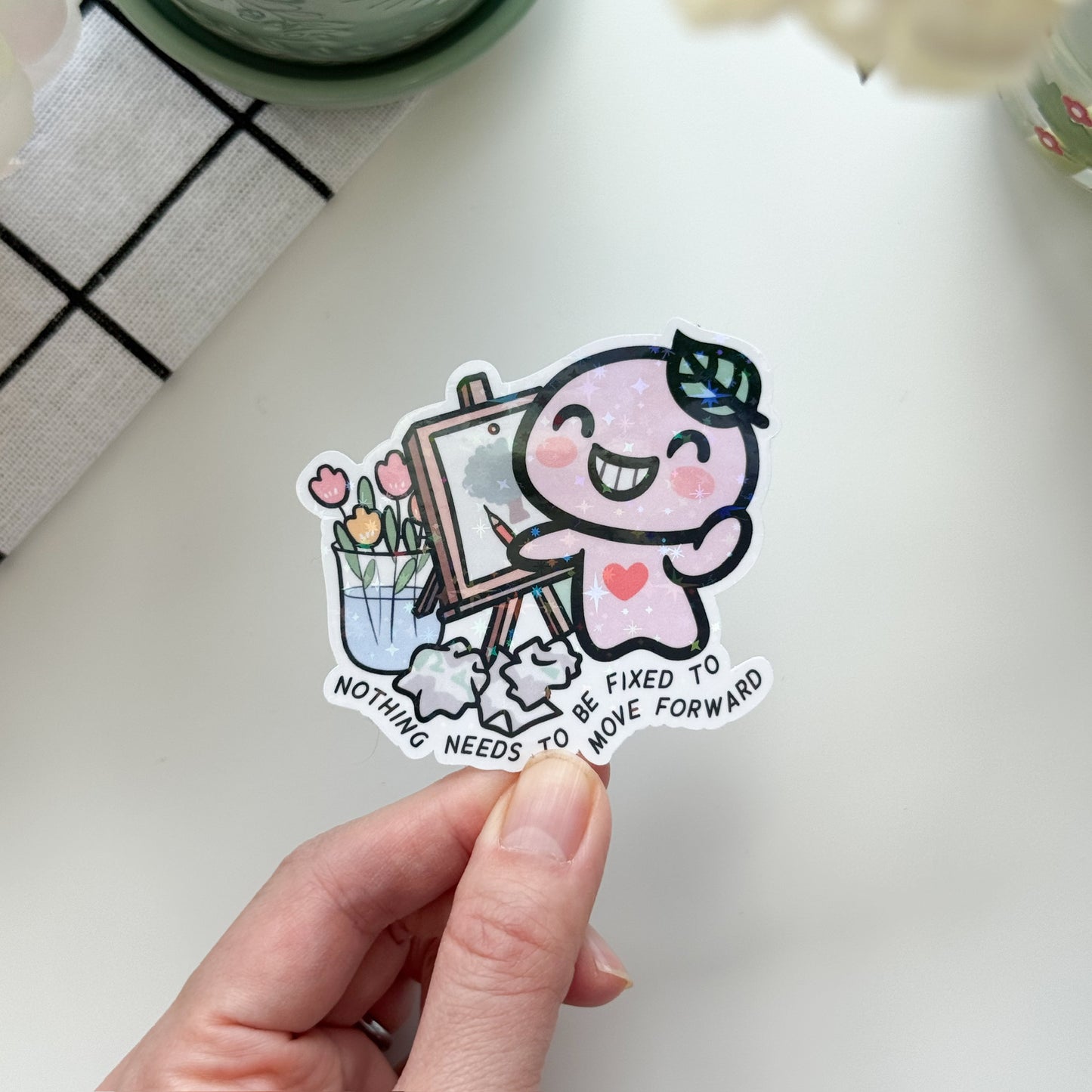 DC | "Nothing Needs to Be Fixed to Move Forward" Die Cut Sticker