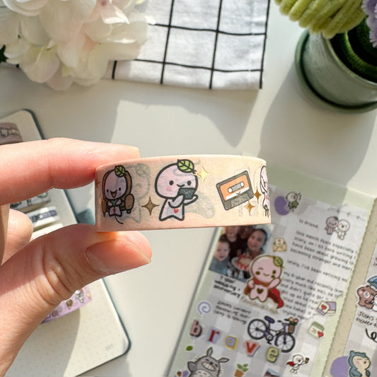 WT | Buji Retro Gadjets (Gold Foil) Washi Tape | 15mm x 10m