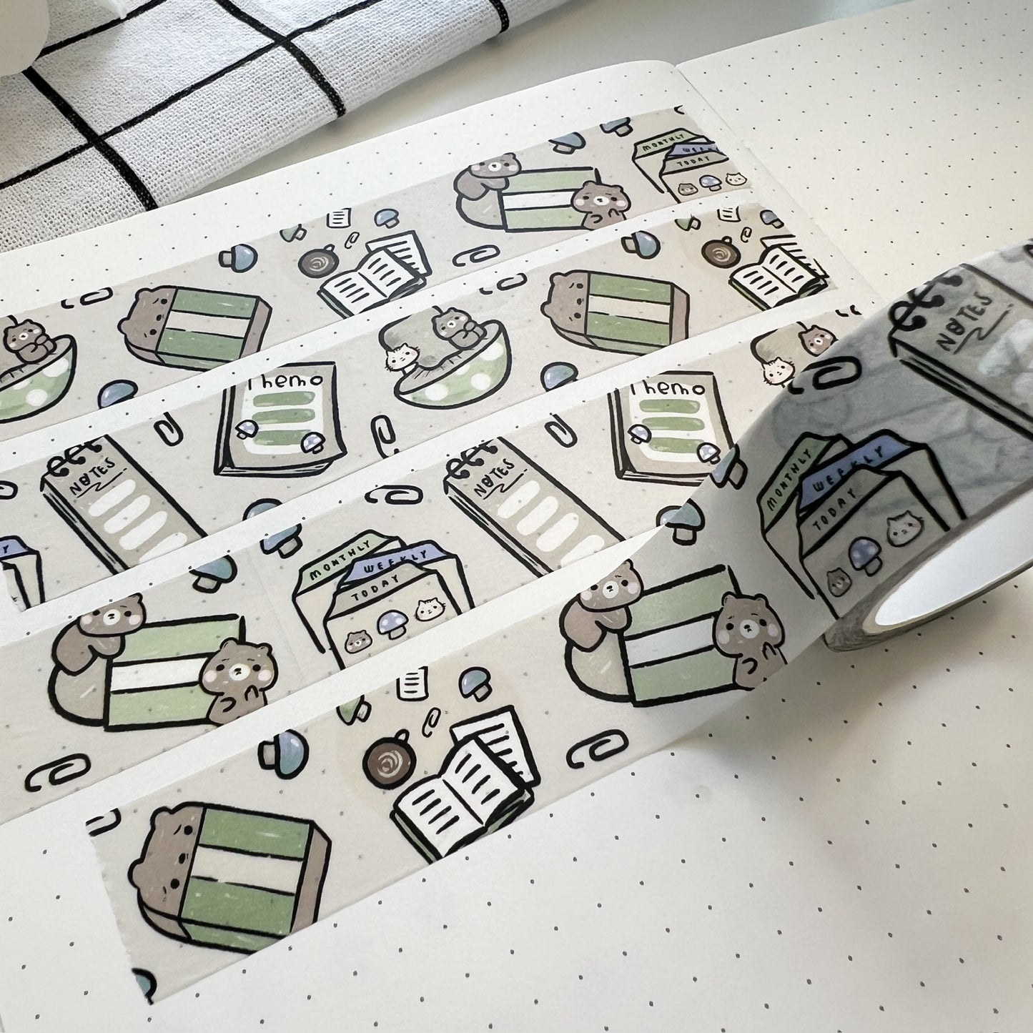 WT | Stationery Brownee Washi Tape | 20mm x 10m | Collab with @createwithpen
