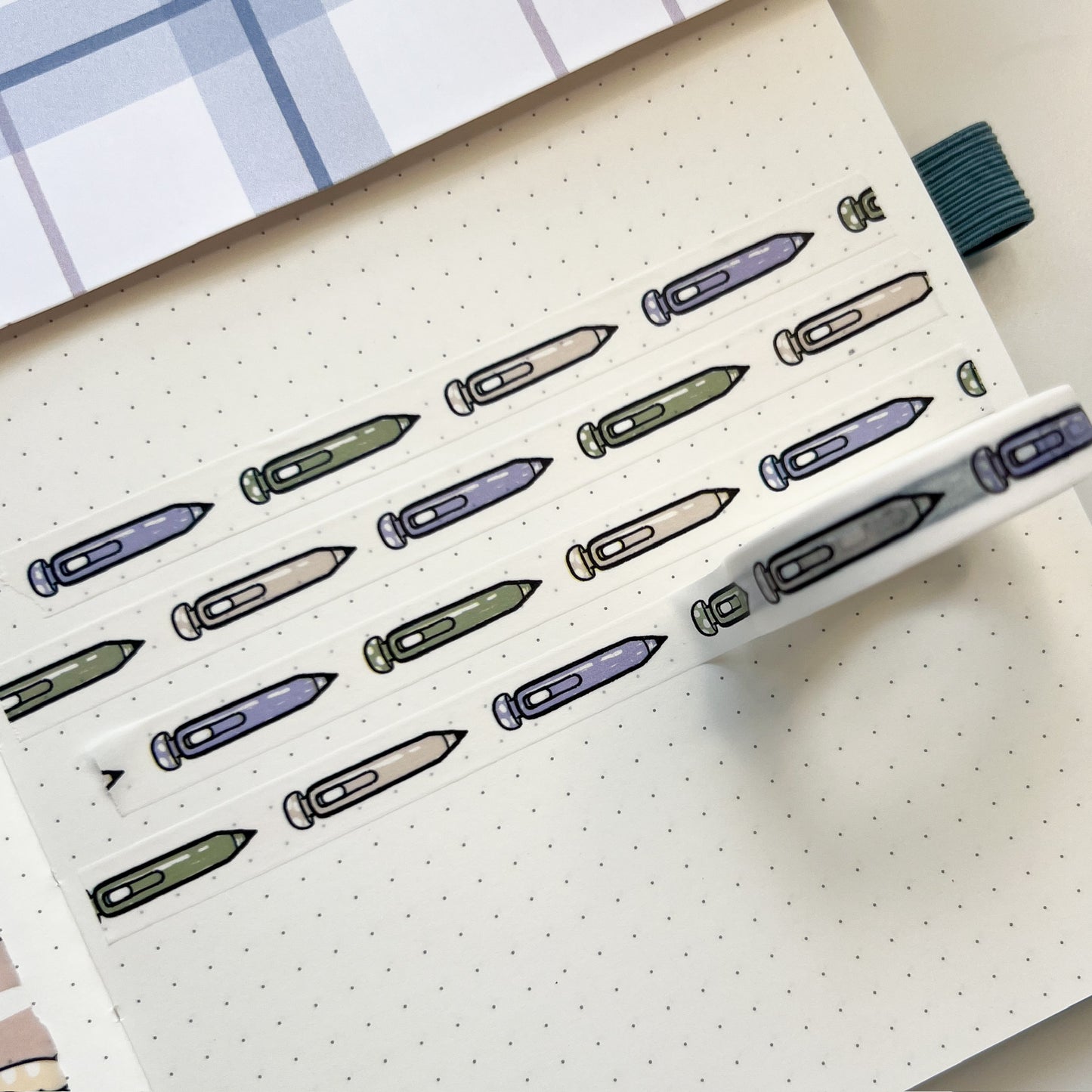 WT | Uni Pen Pattern Washi Tape | 10mm x 10m | Collab with @createwithpen
