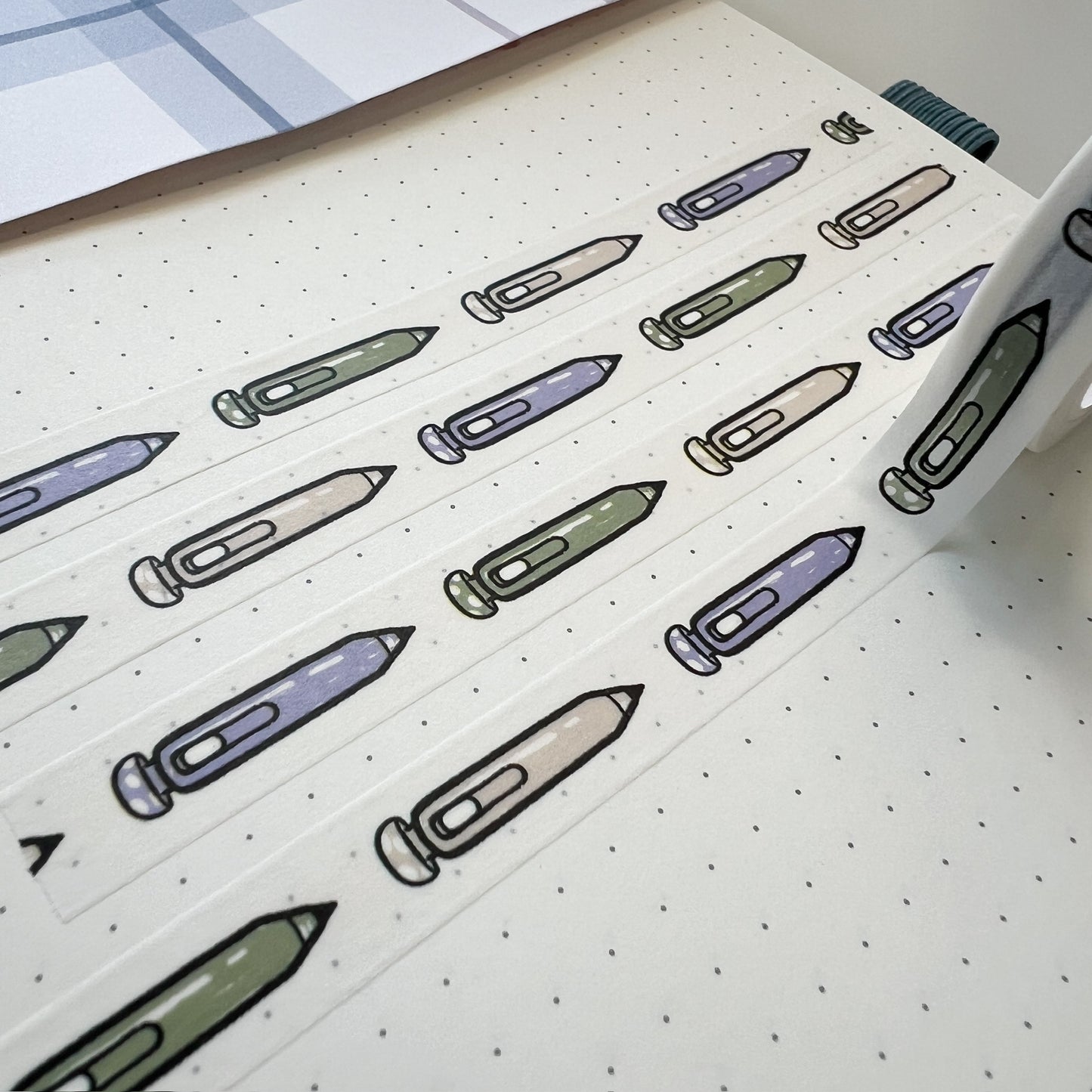 WT | Uni Pen Pattern Washi Tape | 10mm x 10m | Collab with @createwithpen
