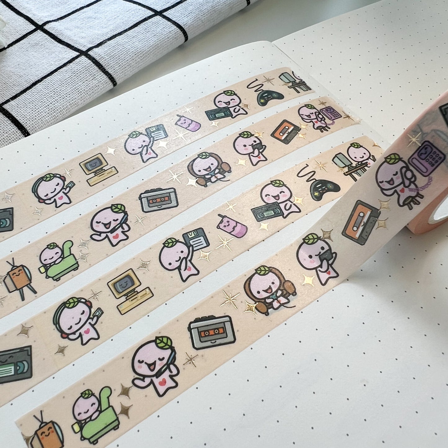 WT | Buji Retro Gadjets (Gold Foil) Washi Tape | 15mm x 10m