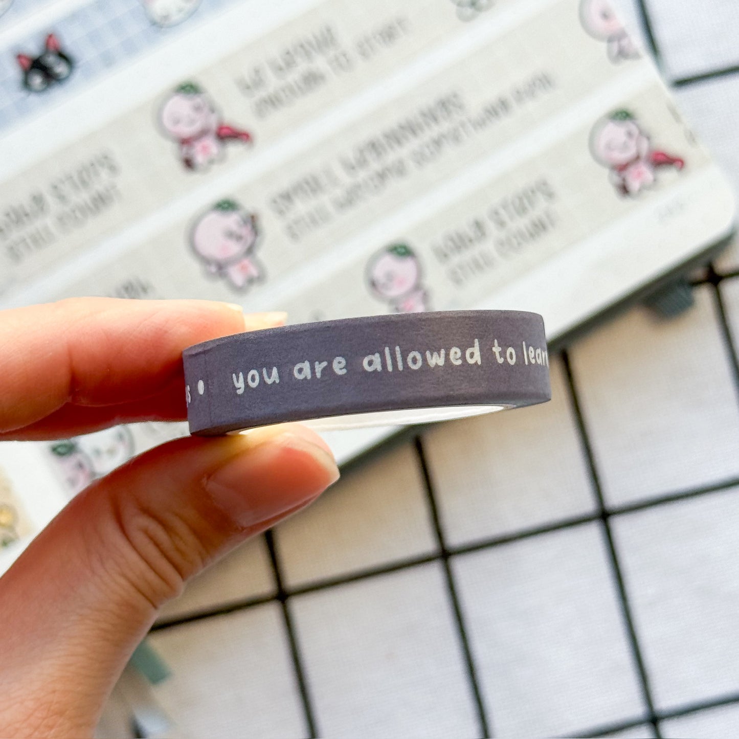 WT034 | Learning Letters Washi Tape | 10mm x 10m
