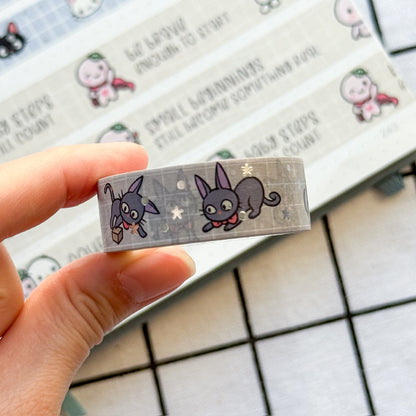 WT033 | Jiji's Delivery Washi Tape (Silver Foil) | 15mm x 10m