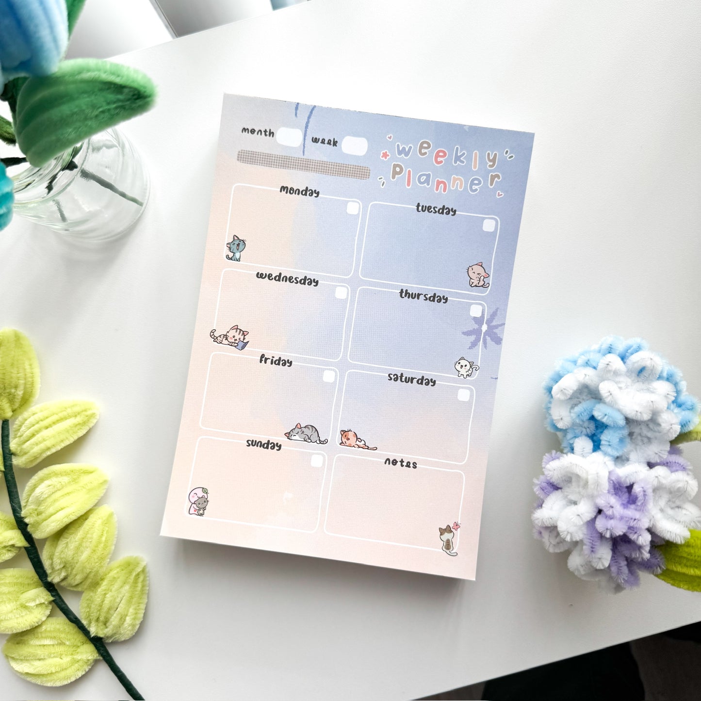 A5 Tearaway Notepad | Cozy Cat