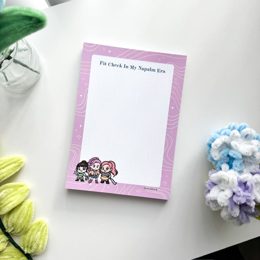 "Fit Check/Napalm Era" Tearaway Notepad - 5x7" | KDH