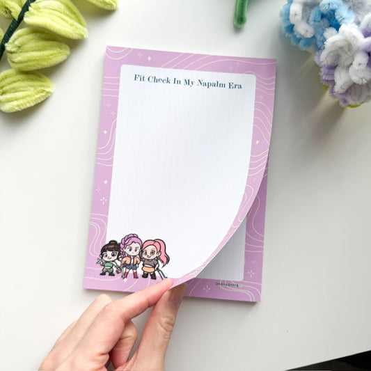 "Fit Check/Napalm Era" Tearaway Notepad - 5x7" | KDH