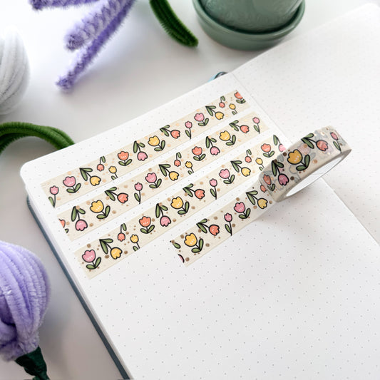 WT | Spring Tulips V1 Washi Tape | 15mm x 10m