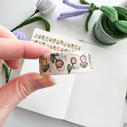 WT | Spring Tulips V1 Washi Tape | 15mm x 10m