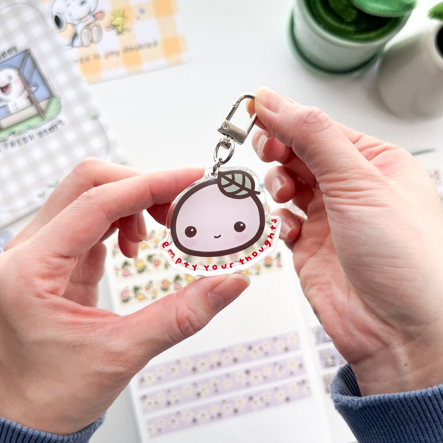 ACC | "Empty Your Thoughts" Buji Acrylic Keychain