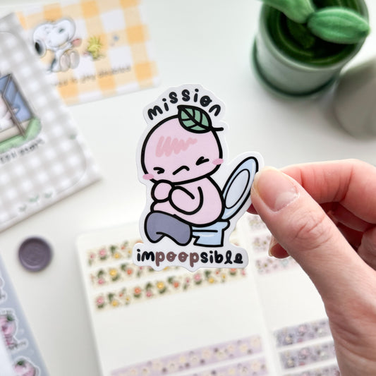 DC | "Mission Impoopsible" Die Cut Sticker