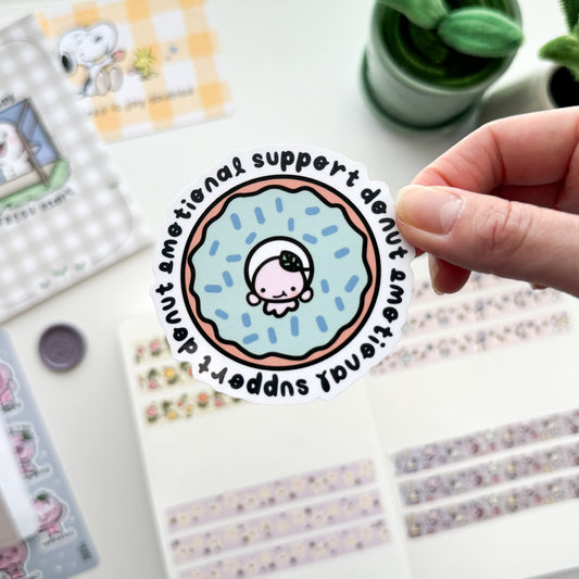DC | "Emotional Support Donut" Die Cut Sticker