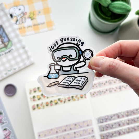 DC | "Just Guessing" Die Cut Sticker