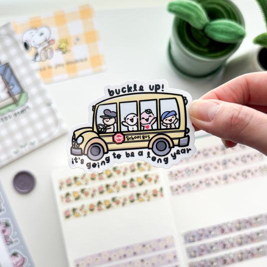 DC | "Buckle Up! It's Going to be a Long Year" Die Cut Sticker