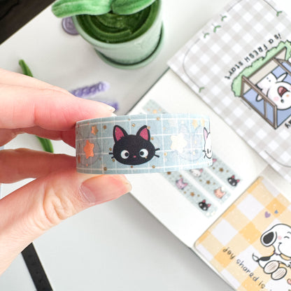 WT | Kitty Faces V1 Washi Tape | 15mm x 10m