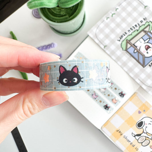 WT | Kitty Faces Washi Tape | 15mm x 10m
