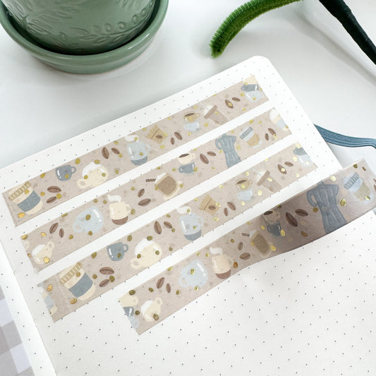 WT | Coffee Mugs Washi Tape | 15mm x 10m