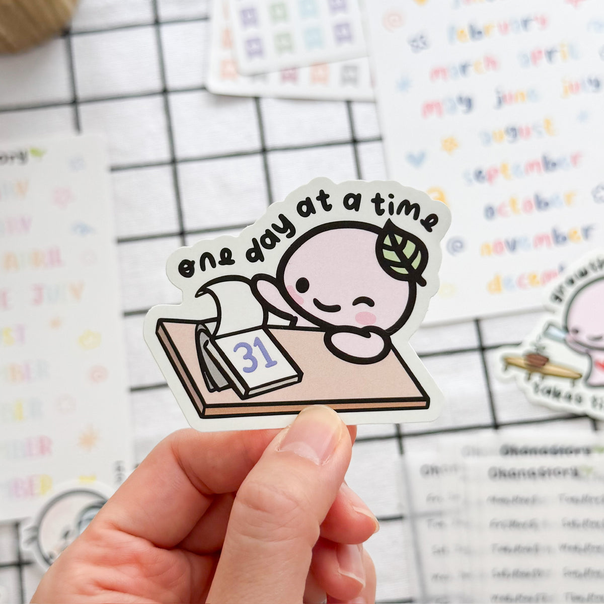 DC | Buji "One Day at a Time" Die Cut Sticker