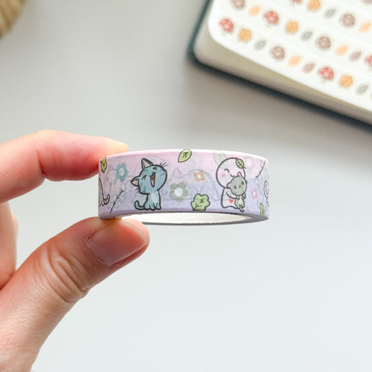 WT010 | Kitties Washi Tape V2 | 15mm x 10m