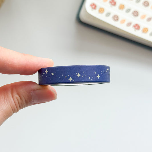 WT052 | Starry Night Washi Tape | 10mm x 10m | Collab with @createwithpen