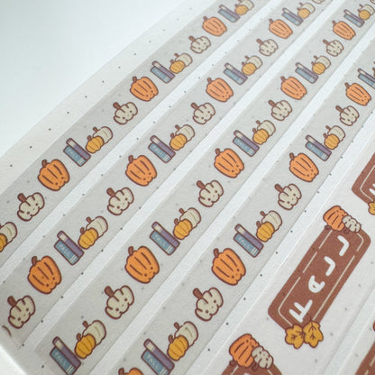 WT050 | Harvest Pumpkins Washi Tape | 10mm x 10m | Collab with @createwithpen