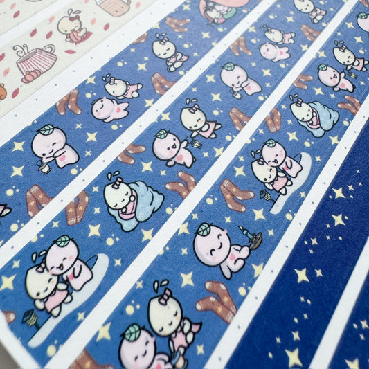 WT051 | Stargazing Night with Buji & Tinta Washi Tape | 15mm x 10m | Collab with @createwithpen