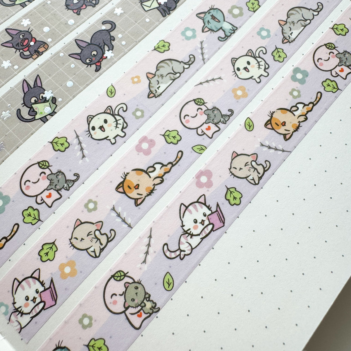 WT010 | Kitties Washi Tape V2 | 15mm x 10m