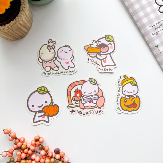 DC BUNDLE | Fall Bundle Die Cut Stickers - Set of 5