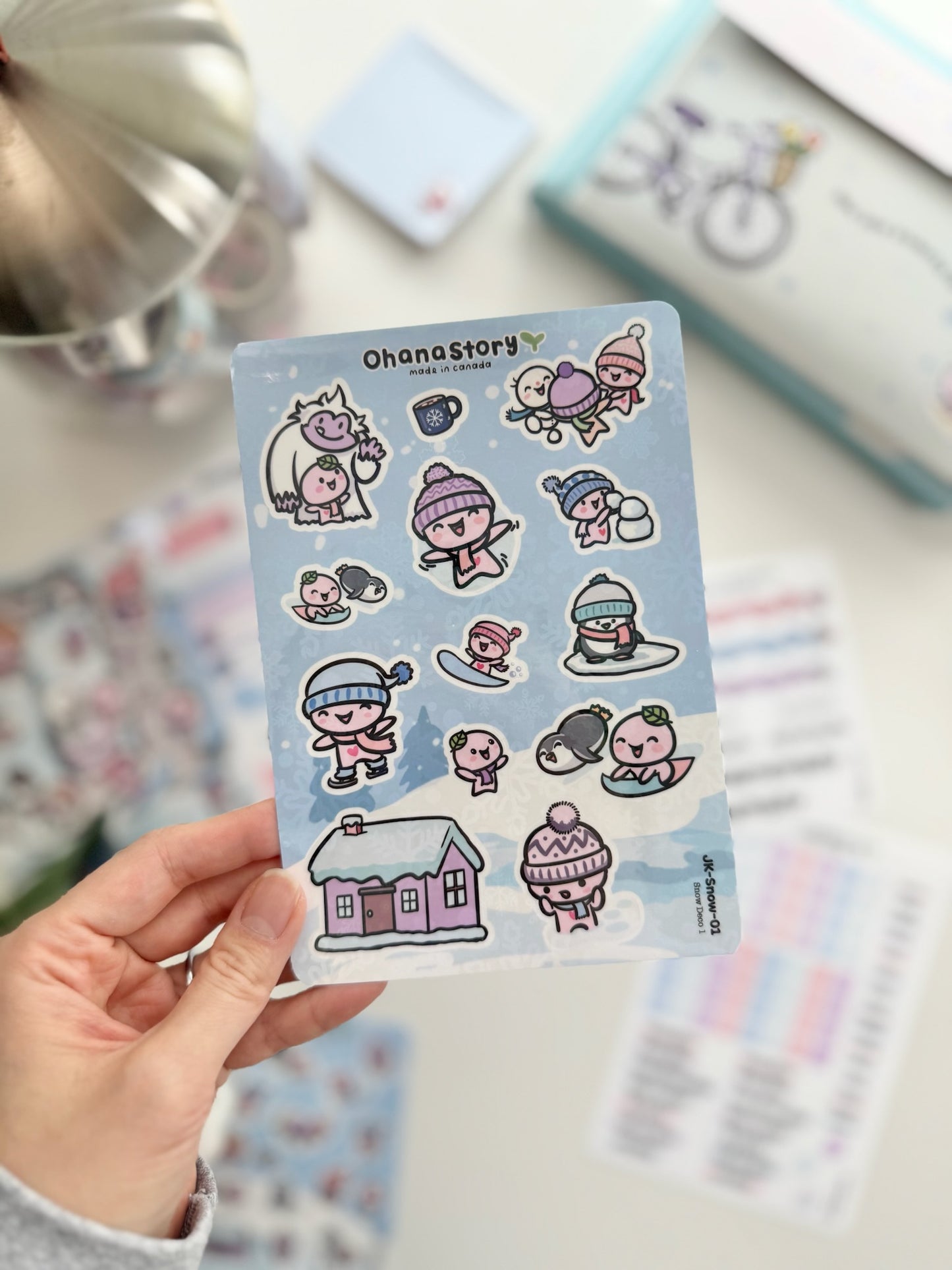 JK-Snow-All | Snow Day Journaling Stickers Kit